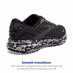 Brooks Men's Ghost 15 Neutral Running Shoe - Ebony/Black/Oyster - 8 Medium
