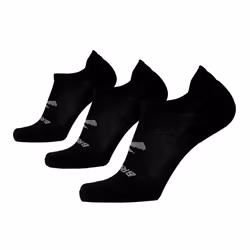 Brooks Run-In No Show Socks I Comfort Fit  Unisex  Performance Running Socks (3-Pack Set) - Black - M