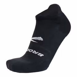 Brooks Run-In No Show Socks I Comfort Fit  Unisex  Performance Running Socks (3-Pack Set) - Black - M