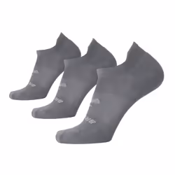 Brooks Run-In No Show Socks I Comfort Fit  Unisex  Performance Running Socks (3-Pack Set) - Asphalt - M