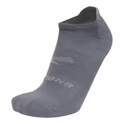 Brooks Run-In No Show Socks I Comfort Fit  Unisex  Performance Running Socks (3-Pack Set) - Asphalt - L