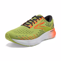 Brooks Men's Glycerin 20 Neutral Running Shoe - Lime/Red/Ebony - 10.5 Medium
