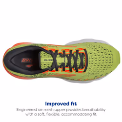 Brooks Men's Glycerin 20 Neutral Running Shoe - Lime/Red/Ebony - 10.5 Medium