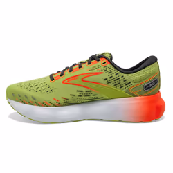 Brooks Men's Glycerin 20 Neutral Running Shoe - Lime/Red/Ebony - 10.5 Medium