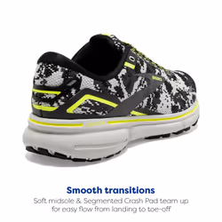 Brooks Women's Ghost 15 Neutral Running Shoe - Black/Ebony/Nightlife - 11.5 Medium