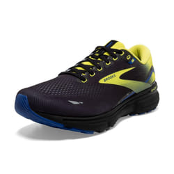 Brooks Men's Ghost 15 Neutral Running Shoe - Black/Nightlife/Blue - 7 Medium