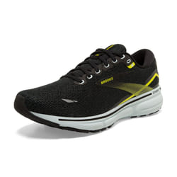 Brooks Men's Ghost 15 Neutral Running Shoe - Black/Ballad Blue/Sulphur - 8.5 Medium