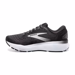 Brooks Mens Ghost 16 Neutral Running Shoe - Black/Grey/White - 7.5 Medium