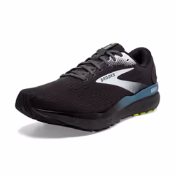 Brooks Mens Ghost 16 Neutral Running Shoe - Black/Ebony/Blue - 11.5 Medium