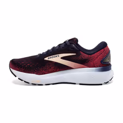 Brooks Womens Ghost 16 Neutral Running Shoe - Peacoat/Raspberry/Apricot - 7.5 Narrow