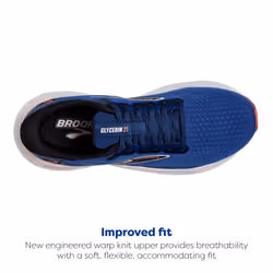 Brooks Womens Glycerin 21 Neutral Running Shoe - Blue/ICY Pink/Rose -
