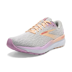 Brooks Womens Ghost 16 Neutral Running Shoe - White/Grey/Orchid - 11 Medium