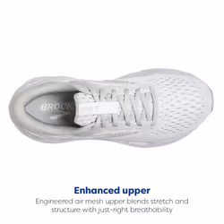 Brooks Women's  Ghost 16 Running Shoe White/White/Grey