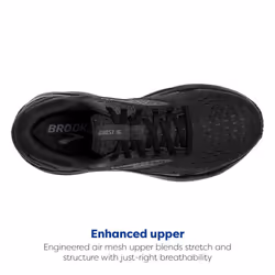 Brooks Women's  Ghost 16 Running Shoe - Extra Wide Width Solid Black