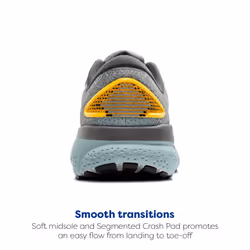 Brooks Mens Ghost 16 Neutral Running Shoe - Cloud/Grey/Gold - 7.5 Medium