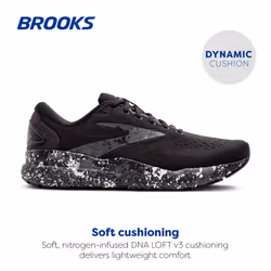 Brooks Mens Ghost 16 Neutral Running Shoe - Black/Iron/Lava - 12.5 Medium