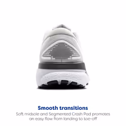 Brooks Womens Ghost 16 Neutral Running Shoe - White/Oyster/Lava - 11.5 Medium