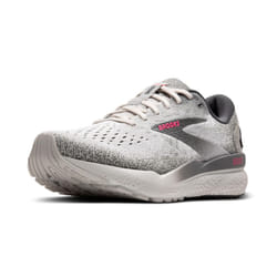 Brooks Womens Ghost 16 Neutral Running Shoe - Grey/Gargoyle/Pink - 7 Medium