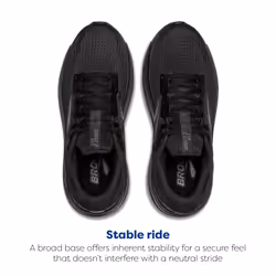 Brooks Womens Ghost Max 2 Neutral Running & Walking Shoe - Black/Black/Ebony - 10 Medium