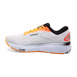 Brooks Mens Ghost 16 Neutral Running Shoe - White/Illusion/Coral - 10 Medium