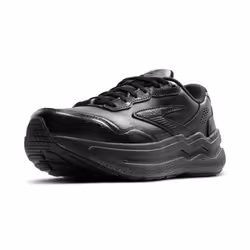 Brooks Womens Ghost Max Suede/Leather Neutral Running & Walking Shoe - Black/Black - 6 Medium