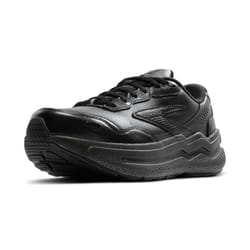 Brooks Womens Ghost Max Suede/Leather Neutral Running & Walking Shoe - Black/Black - 6 Medium