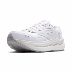 Brooks Womens Ghost Max 2 Neutral Running & Walking Shoe - White/White - Leather - 11.5 Medium