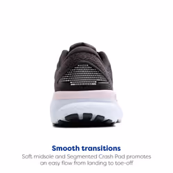 Brooks Womens Ghost 16 Neutral Running Shoe - Black/White/Orchid Ice - 7 Medium