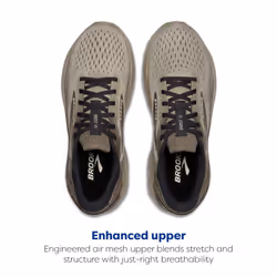 Brooks Mens Ghost 16 Neutral Running Shoe - London-Fog/Falcon/Coconut - 10 Medium