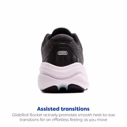 Brooks Womens Ghost Max 2 Neutral Running & Walking Shoe - Black/White/Orchid Ice - 7 Medium