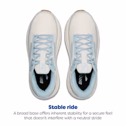 Brooks Womens Ghost Max 2 Neutral Running & Walking Shoe - Coconut Milk/Winter Sky - 11.5 Medium