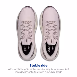 Brooks Womens Ghost Max 2 Neutral Running & Walking Shoe - Orchid Ice/Plum/Coconut - 11 Medium