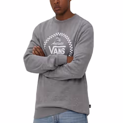 Vans Mens Athletic Crew Neck Cotton Casual Pullover Sweatshirt - S, Cement