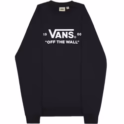 Vans Mens Mini Off The Wall Crew Neck Long Sleeve T-Shirt Tee Top - S, Black