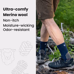 Smartwool Hike Classic Edition Extra Cushion Crew Socks  Taupe  X-Large