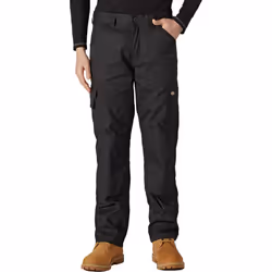 Dickies Everyday Polyester Men's Black Outdoor Trousers - Black, 32