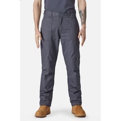 Dickies Action Flex Polyester Men's Grey Outdoor Trousers - Grey, 38"