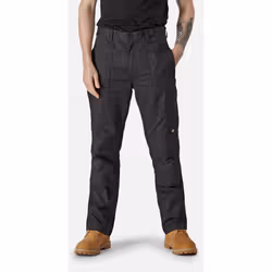 Dickies Action Flex Polyester Men's Black Outdoor Trousers - Black, 34