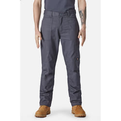 Dickies Action Flex Polyester Men's Grey Outdoor Trousers - Grey, 40"