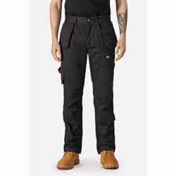 Dickies Redhawk Pro Polyester Men's Black Outdoor Trousers - Black, 38"