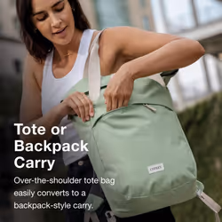 Osprey Arcane Zip Top Tote Backpack  Black