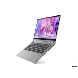Lenovo IdeaPad Flex 5 AMD Ryzen™ 7 5700U Hybrid (2-in-1) 35.6 cm (14") Touchscreen Full HD 8 GB DDR4-SDRAM 512 GB SSD Wi-Fi 6 (802.11ax) Windows 10 Home in S mode UK English Grey, Platinum