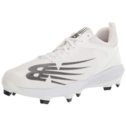 New Balance Men's FuelCell 4040 V6 Molded Baseball Shoe  White/Black  16