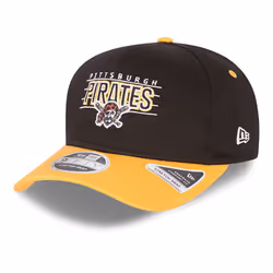New Era Team Wordmark 9Fifty Snapback Stretch Cap ~ Pittsburgh Pirates - S/M