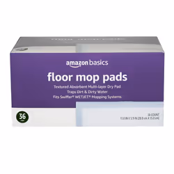 Amazon Basics Dry Floor Mop Pads 36 Count (Previously Solimo)
