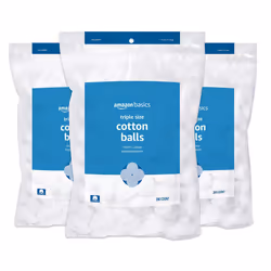 Amazon Basics Cotton Balls 600 Count (3 Packs of 200) (Previously Solimo)