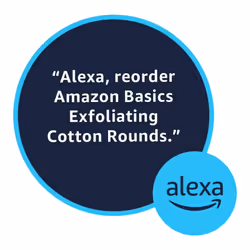 Amazon Basics Exfoliating Cotton Rounds  100 Count (Pack of 1)