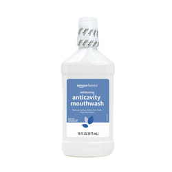 Amazon Basics Whitening Anticavity Mouthwash  16 Fluid Ounces  Fresh mint  1-Pack (Previously Solimo)