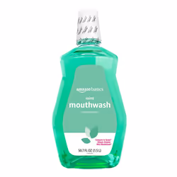 Amazon Basics Fresh Breath Mouthwash  Mint  50.7 Ounce (Pack of 1)  (Previously Solimo)