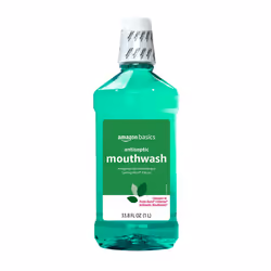 Amazon Basics Antiseptic Mouthwash Mint 33.80 Fl Oz 1 Pack